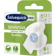   Nordik Cederroth Salvequick sebészeti ragtapasz érzékeny bőrre, 2.5 cm x 5 m, fehér