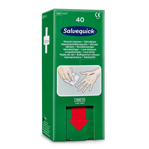 Nordik Cederroth Salvequick sebtisztító kendő sebkezelő adagoló utántöltő, 40 db