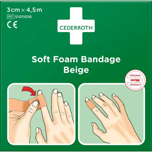 Nordik Cederroth téphető/vágható ragtapasz, 3 cm x 4.5 m, bézs