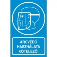 Tábla PVC 160x250 (Arcvédő használata kötelező)