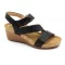 Szandál 1020 Leon Comfort női bőr, fekete, 37