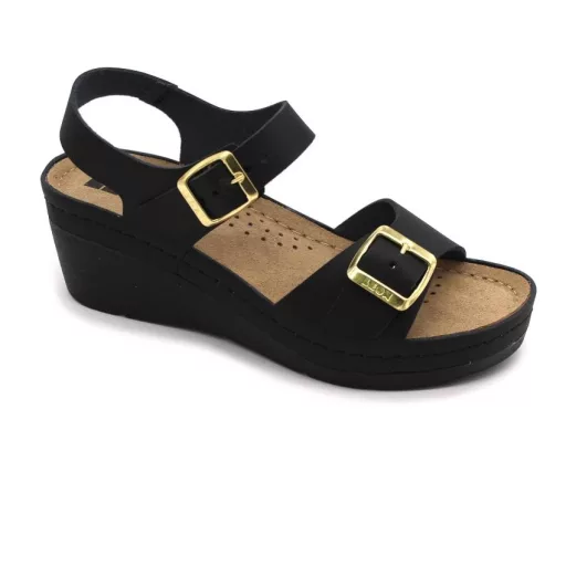 Szandál 1130 LEON Comfort női bőr, barna, 41