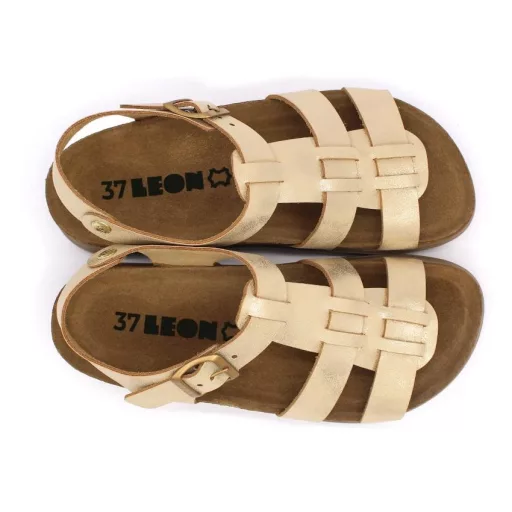Szandál 6300 LEON Comfort női bőr, zöld, 40