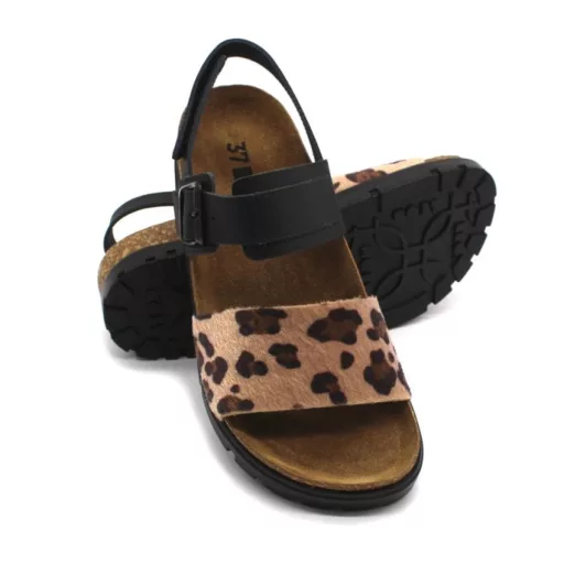 Szandál 6302 LEON Comfort női bőr, fehér, 38