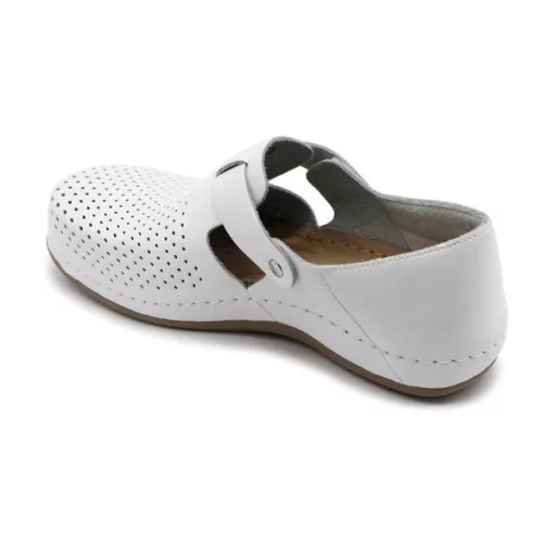 Cipő 959 Leon Comfort női bőr, fehér, 37