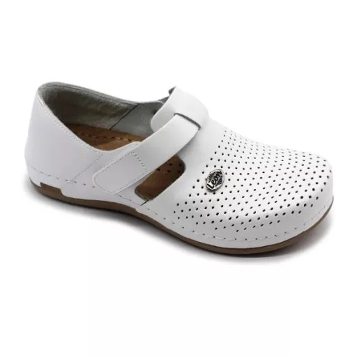 Cipő 959 Leon Comfort női bőr, fehér, 39