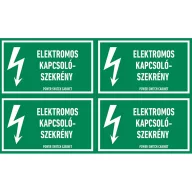 ELEKTROMOS KAPCSOLÓSZEKRÉNY, vinil öntapadó, 100x60