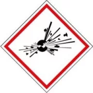   GHS piktogram, Robbanásveszélyes anyag, 1ív (20 piktogram)