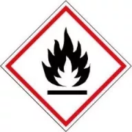   GHS piktogram, Tűzveszélyes, fokozottan tűzveszélyes anyag, 20x20mm, 20db/ív