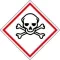 GHS piktogram, Mérgező, nagyon mérgező anyag, 20x20mm, 20db/ív