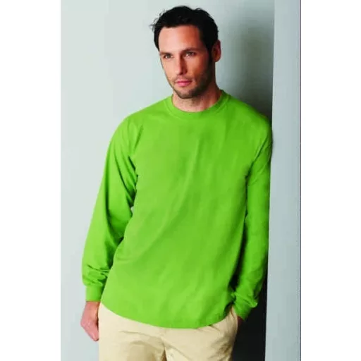 Póló (Gildan Ultra Cotton) hosszú ujjú unisex (100%pamut 205g/m2) white, 5XL