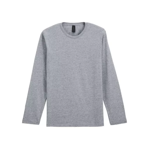 Póló (Gildan Softstyle) férfi hosszú ujjú unisex (100%pamut 153/m2) red, S