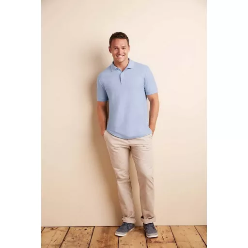 Póló galléros (Gildan Premium Cotton - Hammer) felnőtt férfi (100%pamut) light pink, S