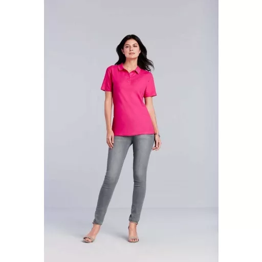 Póló (Gildan Softstyle) női galléros női (100%pamut 177g/m2) navy, S