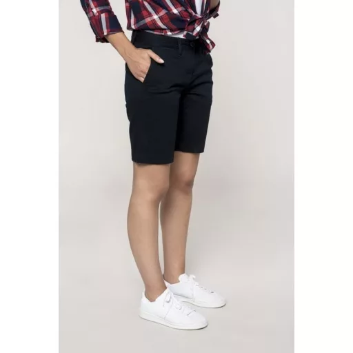 Nadrág Kariban női rövidnadrág női (98%pamut 2%elasztán 245g/m2) dark navy, 38