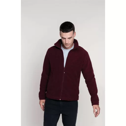 Pulóver Kariban Falco polár férfi cipzáras unisex (300g/m2) french navy heather, S