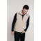 Mellény Kariban Luca polár férfi cipzáras férfi (300g/m2) red, 3XL
