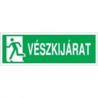 Sorozattábla VÉSZKIJÁRAT (felirat+piktogram), öntapadós