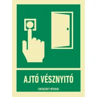 AJTÓ VÉSZNYITÓ, Utánvilágító öntapadó, 150x200