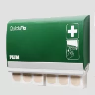   Plum QuickFix zárható, utántölthető ragtapasz adagoló 90 db rugalmas natúr textil tapasszal