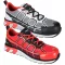 Cipő OlymFlex Barcelona S1P trainer kompozit piros/fekete 38