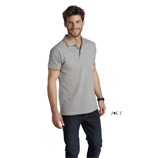 Pólóing Sols Pasadena férfi, lime/white, XL