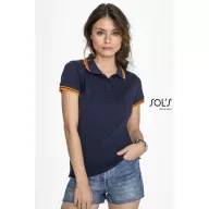  Pólóing Sols Pasadena női női, french navy/neon orange, L