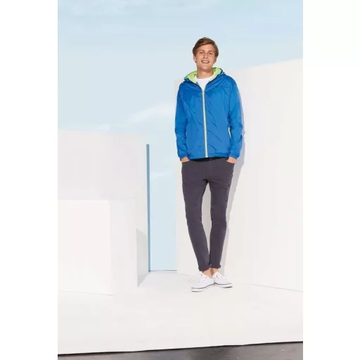 Széldzseki Sols Skate unisex bélelt unisex, neon lime/royal blue, L