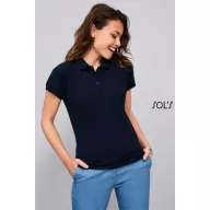   Póló Sols Passion galléros női női (100%pamut 170g/m2) navy, L
