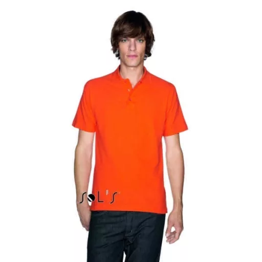 Póló Sols Summer II galléros férfi férfi (100%pamut 170g/m2) aqua, S