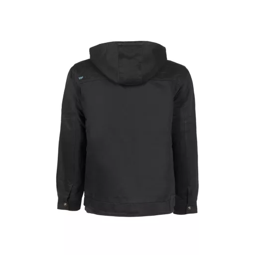 Kabát bélelt, 4 külső zseb (100%pamut) TOP ELITE BERGEN, fekete, XL