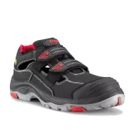   Védőszandál S1P ESD SRC PU/gumi talppal TOP BROOKLYN SANDAL, fekete/piros, 38