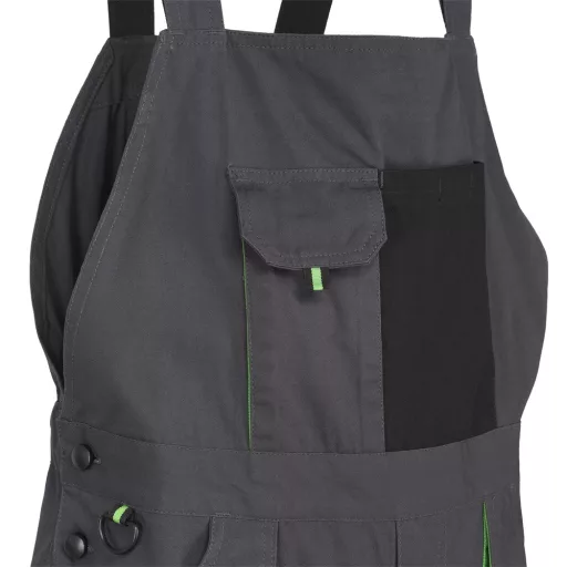 Nadrág kantáros (100%pamut) TOP GREEN 100 BIBPANTS, green, L