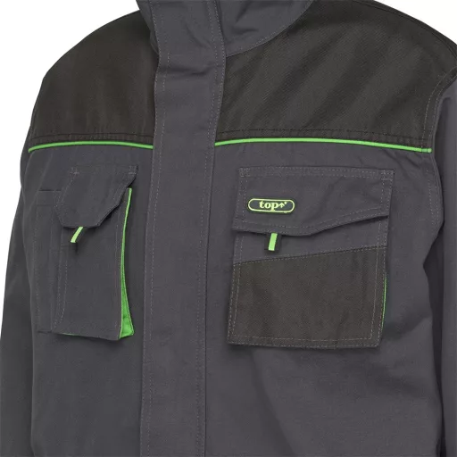 Munkakabát (100%pamut) TOP GREEN 100 JACKET, green, M