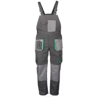   Nadrág kantáros (65%poliészter) TOP GREEN BIBPANTS, szürke, L