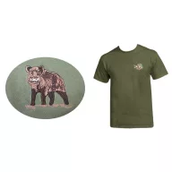   Póló (Pumba vaddisznó hímzéssel) kereknyakú katonai szín, S