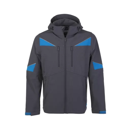 Munkakabát Softshell vízálló (94%poliészter 6%elasztán) TOP NOVA, kék, L