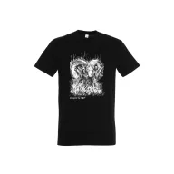   Póló (kos mintával) kereknyakú (100%pamut 190gr/m2) TOP, fekete, L