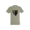 Póló (medve mintával) kereknyakú (100%pamut 190gr/m2) TOP, khaki, 2XL