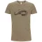 Póló (harcsa mintával) kereknyakú (100%pamut 190gr/m2) TOP, khaki, 3XL