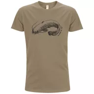   Póló (harcsa mintával) kereknyakú (100%pamut 190gr/m2) TOP, khaki, XL