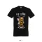 Póló (méhecske mintával Let it Bee) kereknyakú TOP, deep black, L