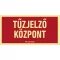 TŰZJELZŐ KÖZPONT, Utánvilágító öntapadó, 300x150