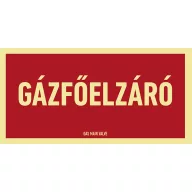GÁZFŐELZÁRÓ, Utánvilágító PVC, 300x150