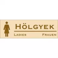 Tábla, öntapadó, 250x80, három nyelvű, HÖLGYEK felirat