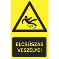 ELCSÚSZÁS VESZÉLYE!, vinil öntapadó, 160x250