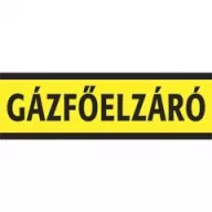 Sorozattábla, GÁZFŐELZÁRÓ, PVC